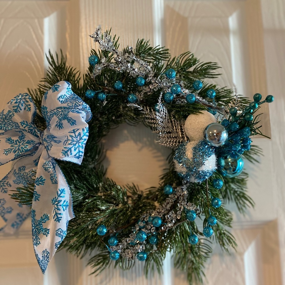 Christmas wreath, 12”, homemade